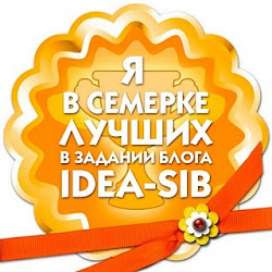 Я в семерке лучших в задании блога Idea-sib!!!