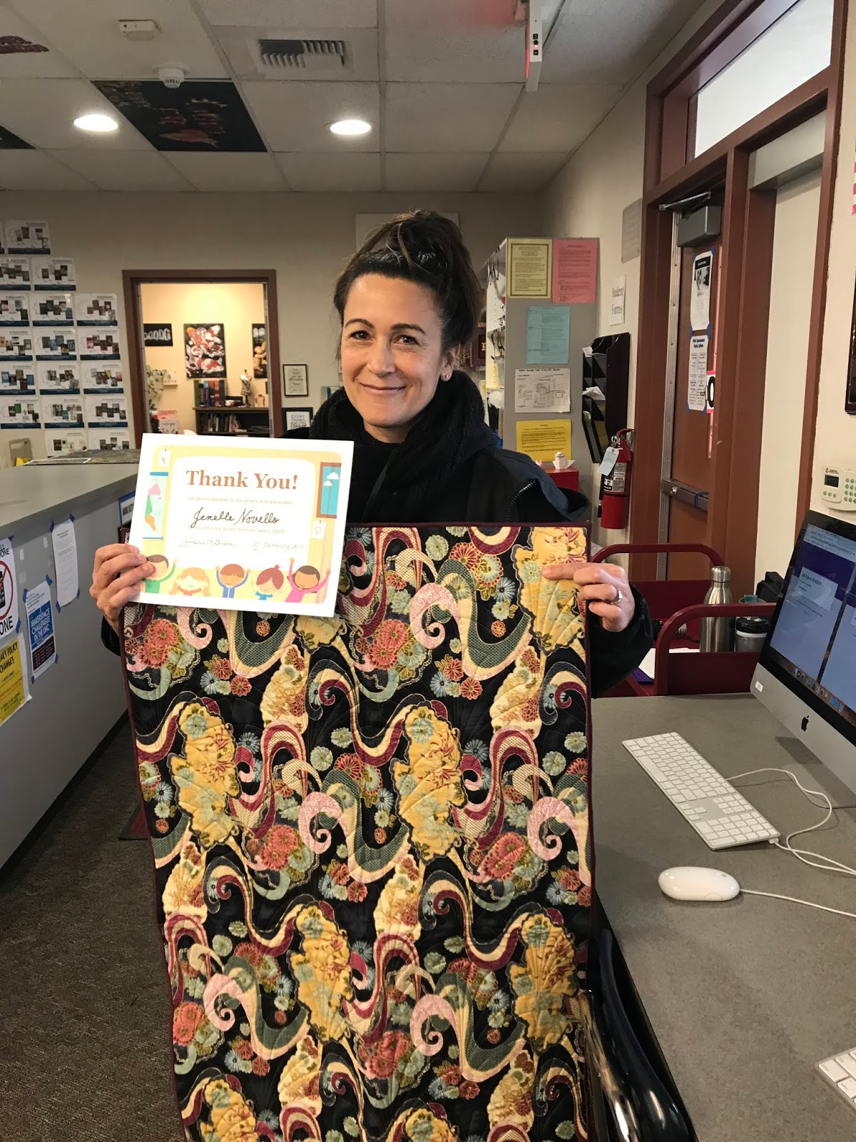 The Colorful Art Teacher Sacramento Blankets for Kids Award