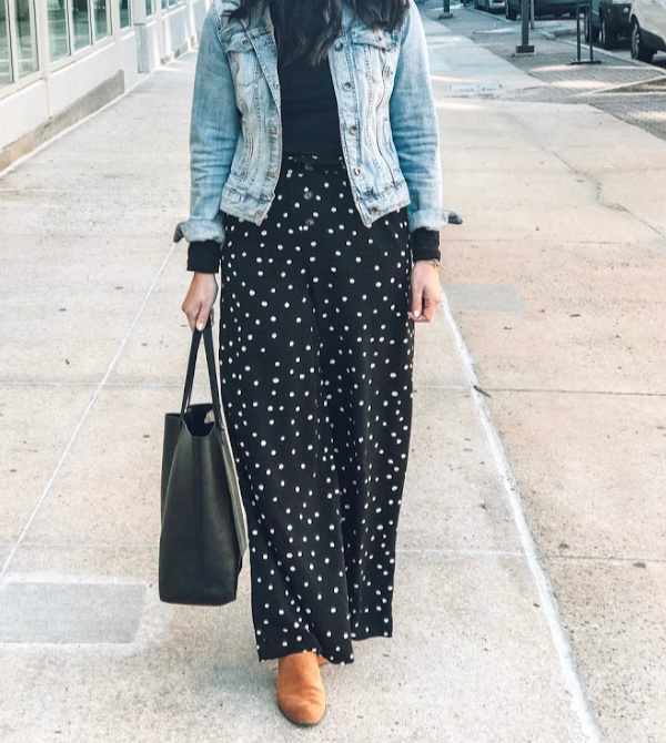 From Desk to Drinks: Polka Dots + Ponte Pants ($30 OUTFIT!)