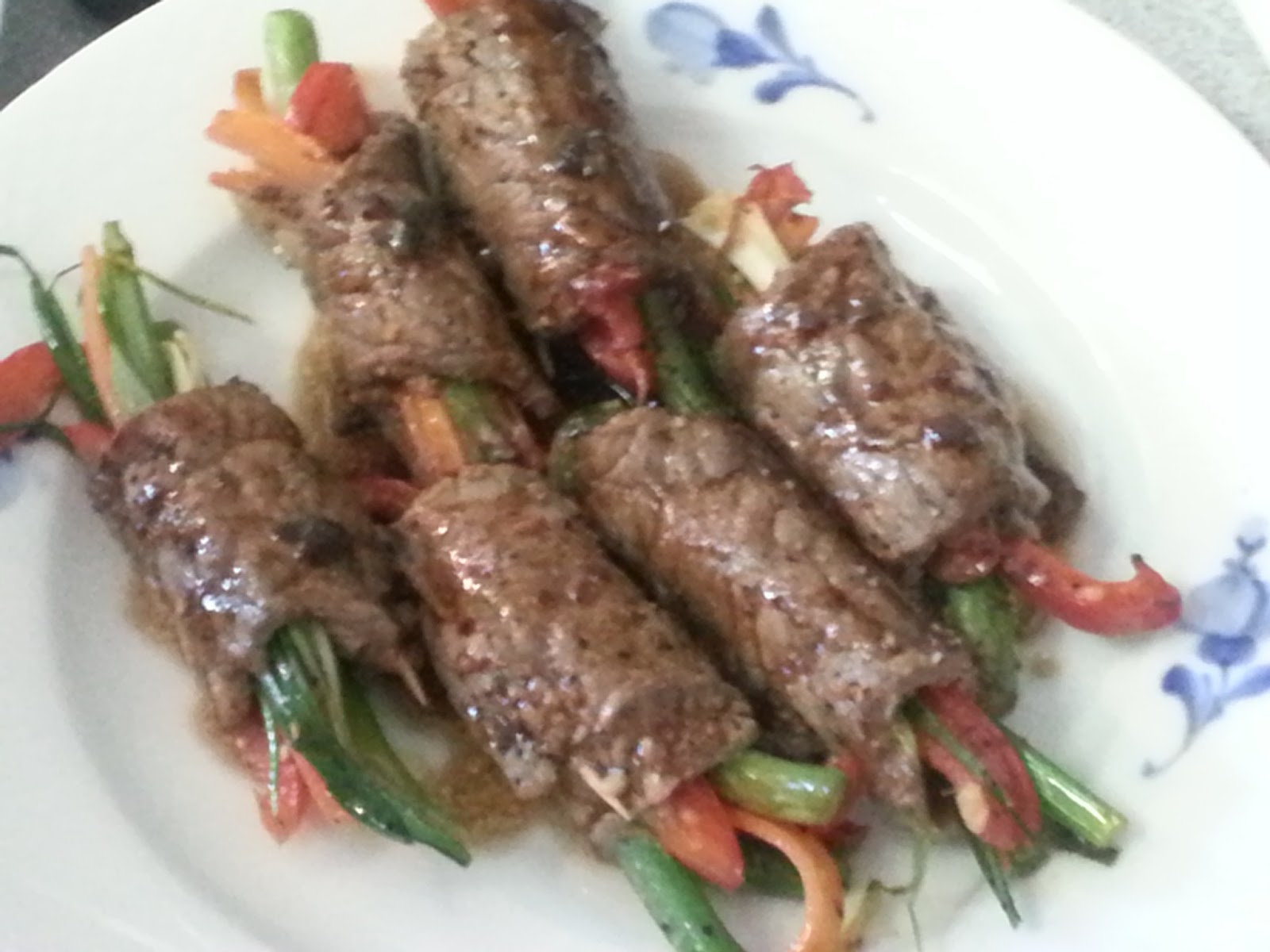 Heart of a Chef! Balsamic Glazed steak rolls