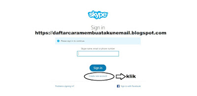 Cara daftar Skype Terbaru di PC