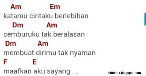 Chord Once Bukannya Aku Takut Akan Kehilangan Dirimu