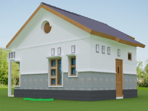 model desain rumah minimalis tampak belakang