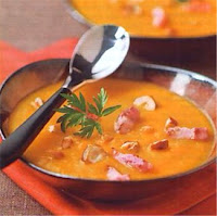 soupe potiron et lardons saveur d'automne