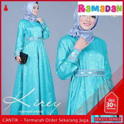 DDE012G65 Gamis Abaya Hanum Jubah Lebaran Bordier 2019 Merak BMGShop