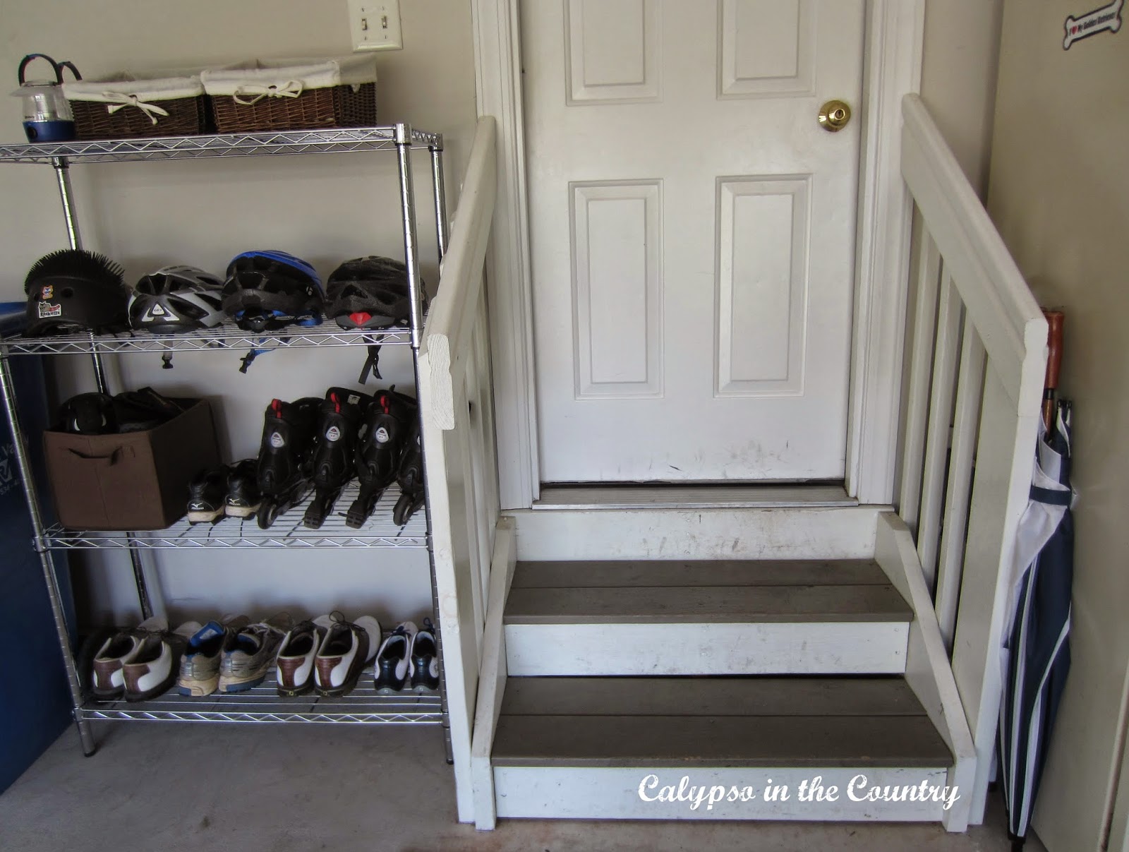 Simple Garage Storage Ideas (for Sports Shoes) - Calypso in the Country