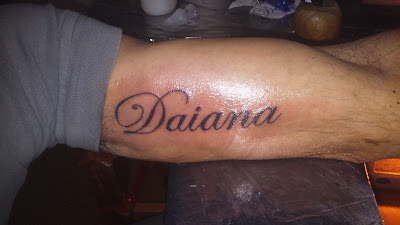 Tatuaje de nombre Daiana