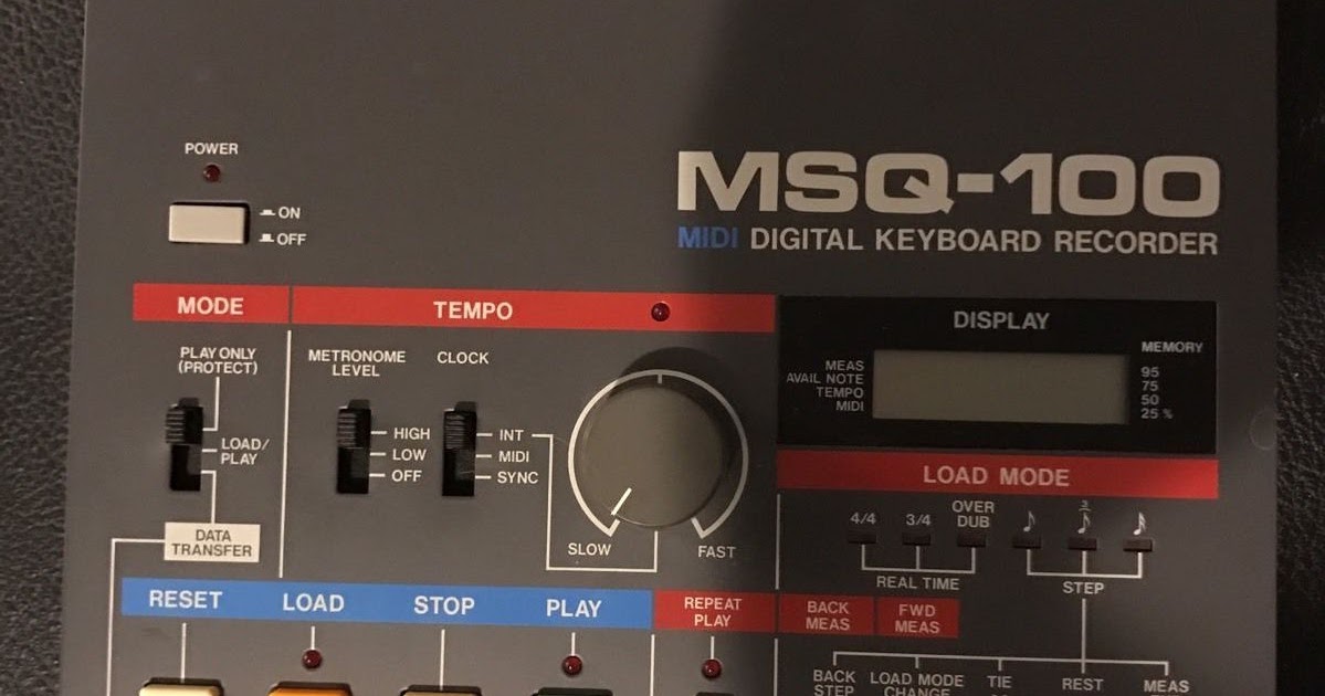 MATRIXSYNTH Roland MSQ100 MIDI Digital Keyboard Recorder