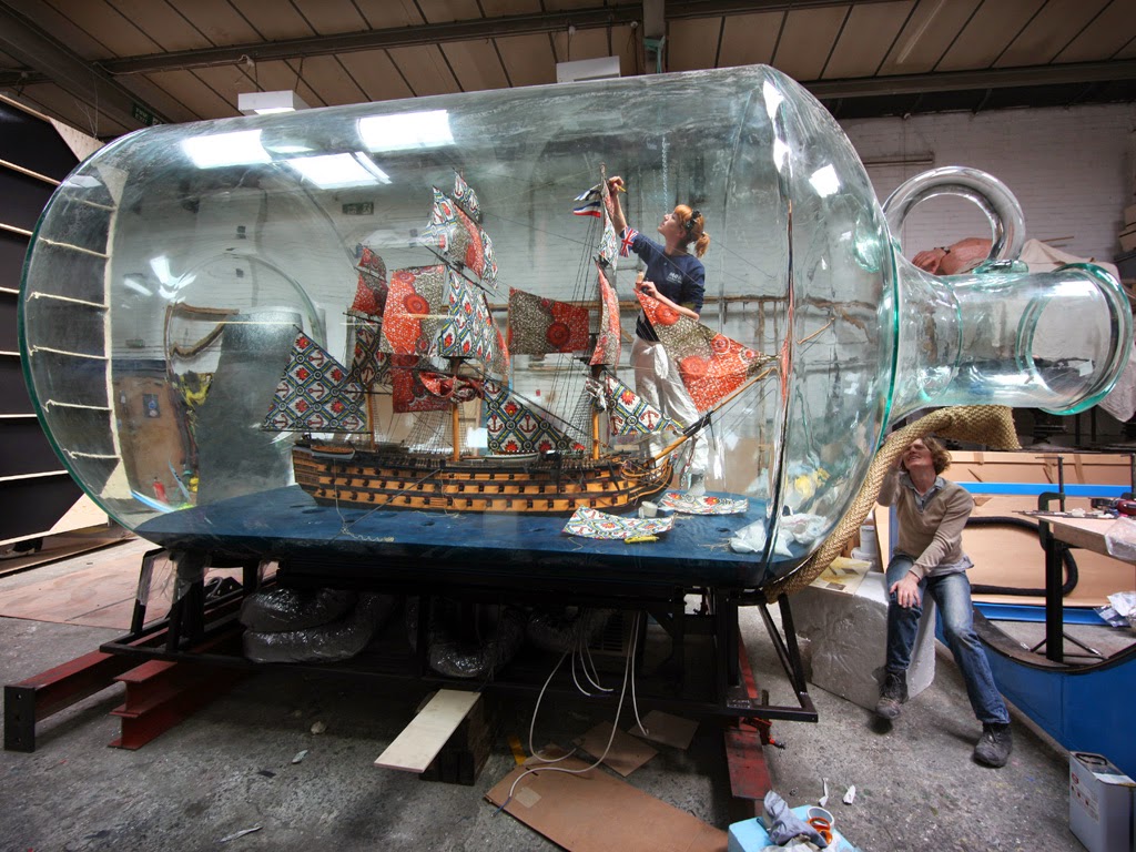 Giant Ship In The Bottle Nautical Handcrafted Decor Blog