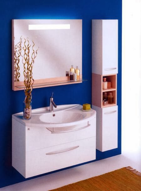 Decoracion Actual de moda: Baños en distintos tonos de Azul