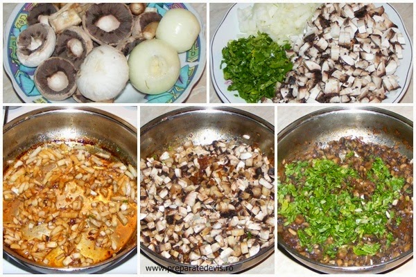 retete si preparate culinare umplutura de ciuperci cu ceapa si patrunjel verde, retete cu ciuperci, preparate din ciuperci, retete de mancare, retete culinare, 