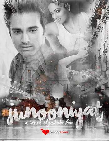 Poster Of Junooniyat 2016 Hindi 350MB DVDScr 480p Watch Online Free Download Worldfree4u