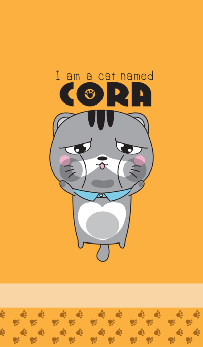 I am a cat named cora