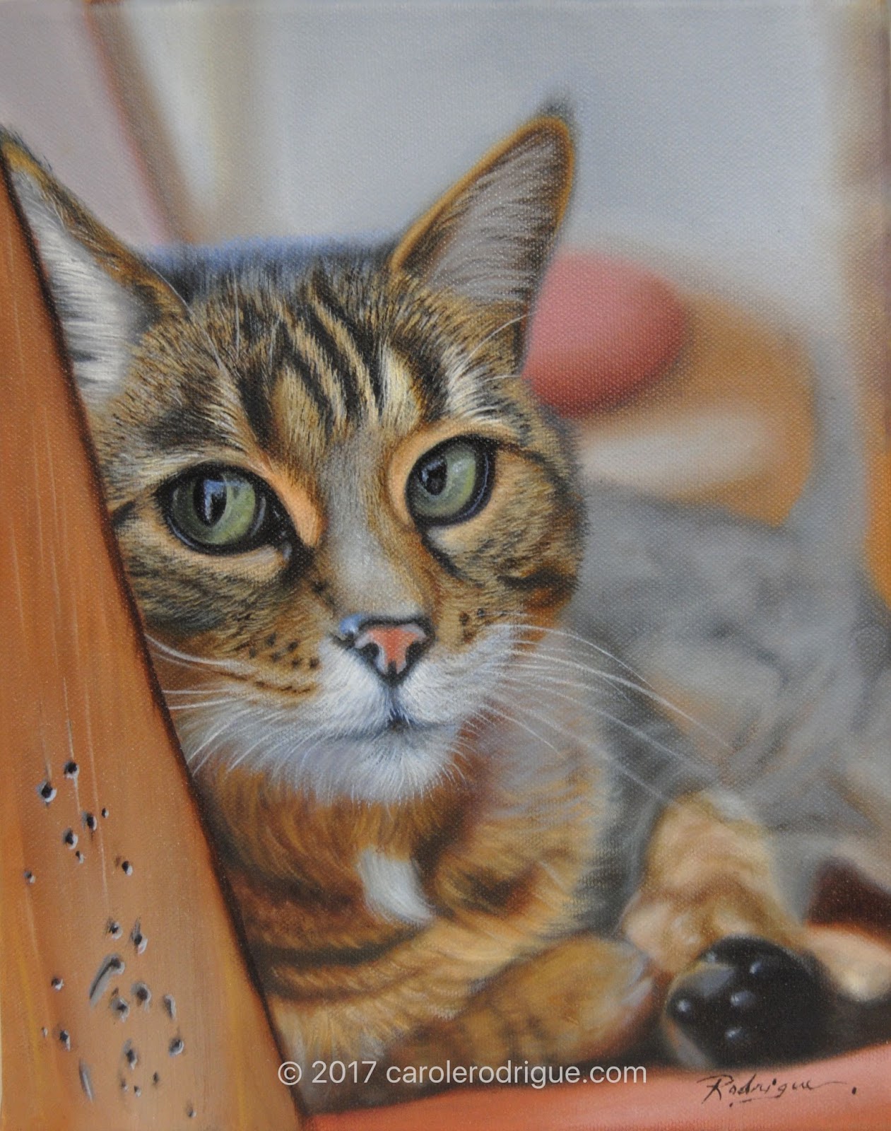 Oil Cat Portrait Commission Award Animal Oil Cat Portrait Commission Award Animal