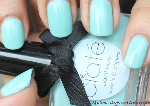 Pastel nail art for spring with Ciate Pepperminty nail polish