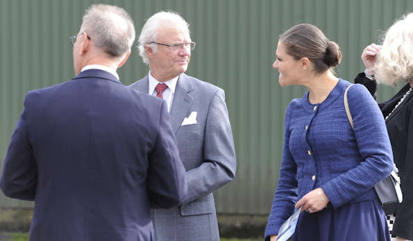 Princess Victoria and King Carl Gustaf visits Swedish
