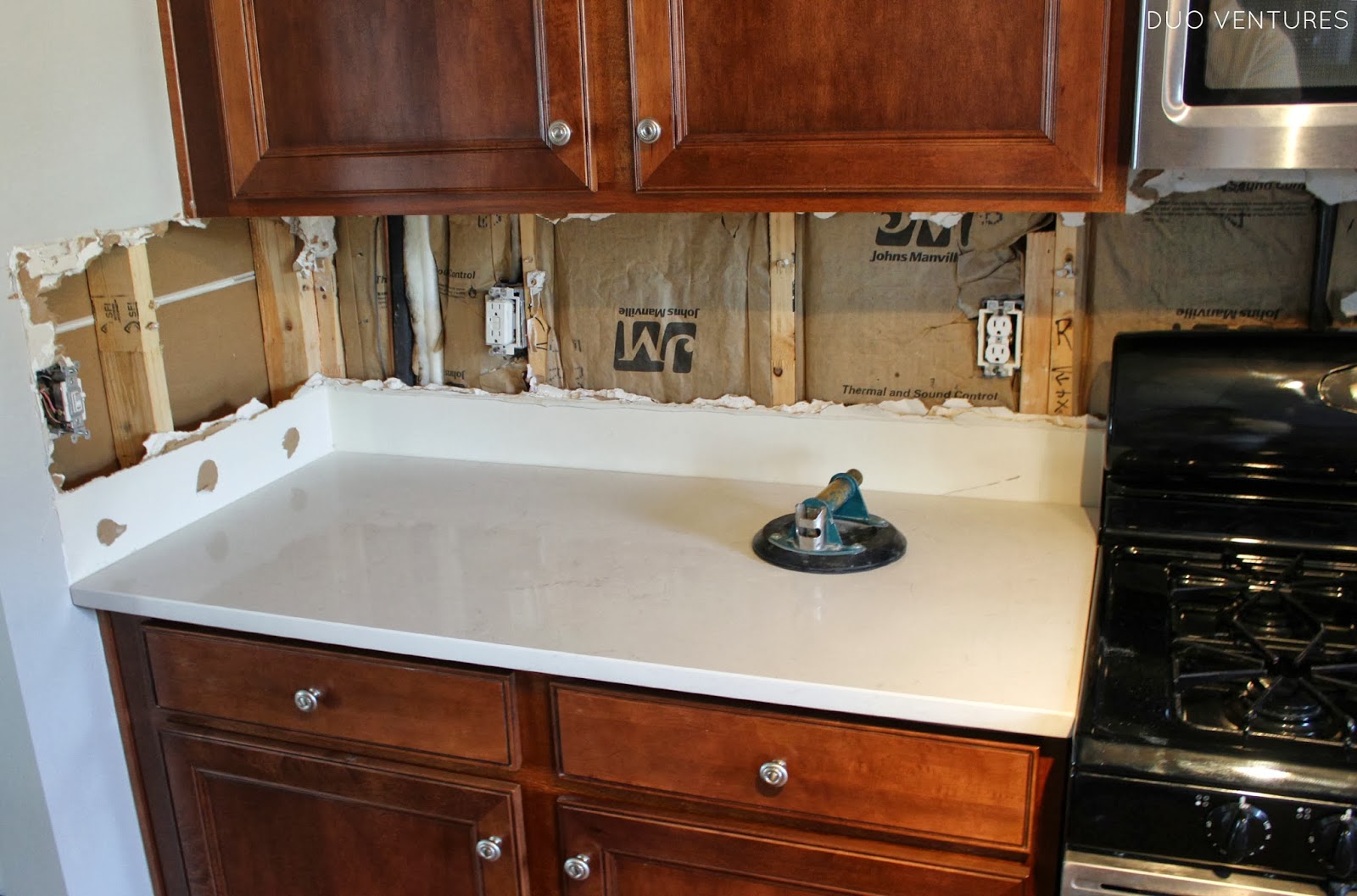 Duo Ventures Kitchen Makeover Countertop & Sink Installation