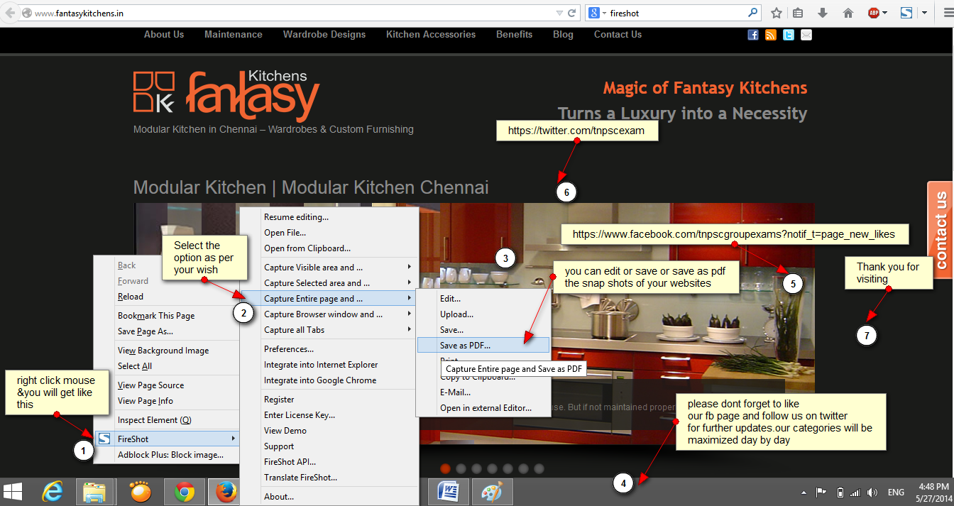 how to take snapshot in firefox SOFT FORMS