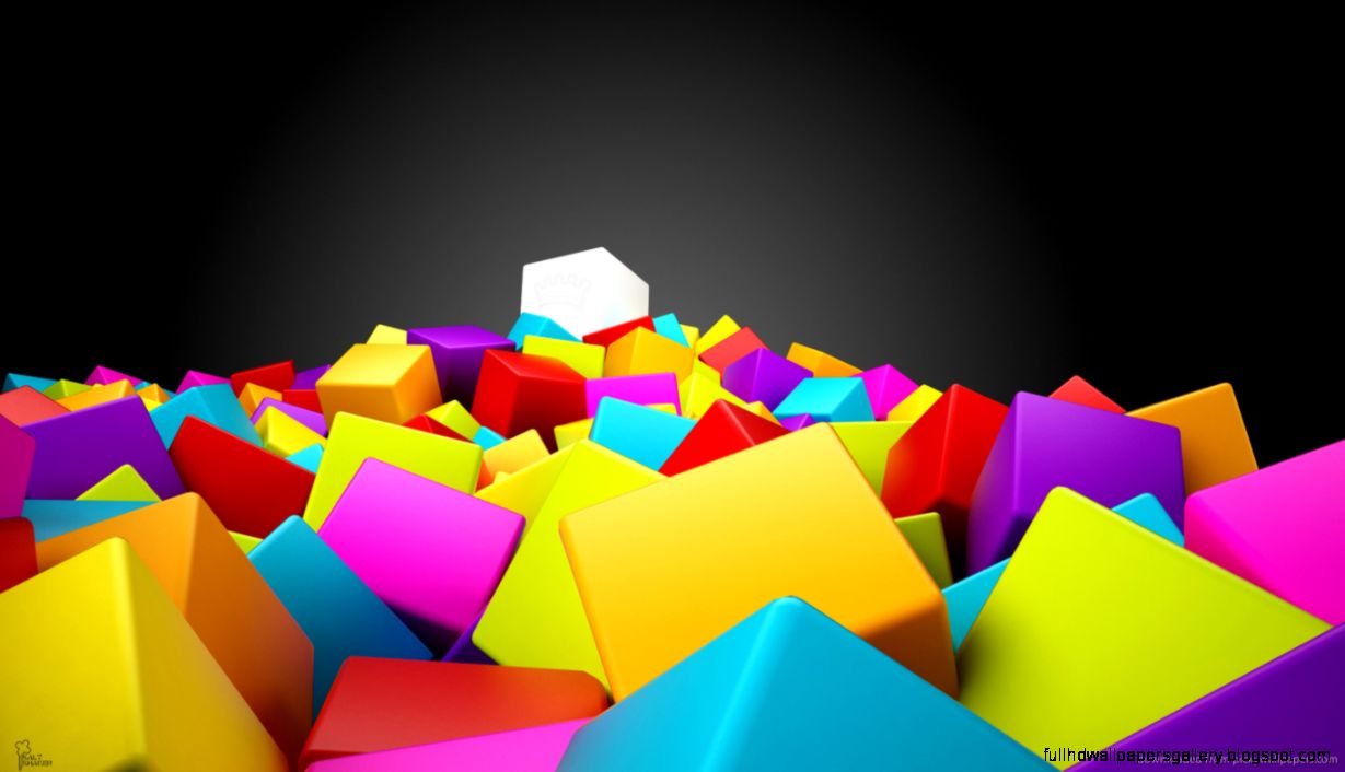 Colorful 3D Cube Wallpaper Awesome  Best Wallpapers HD