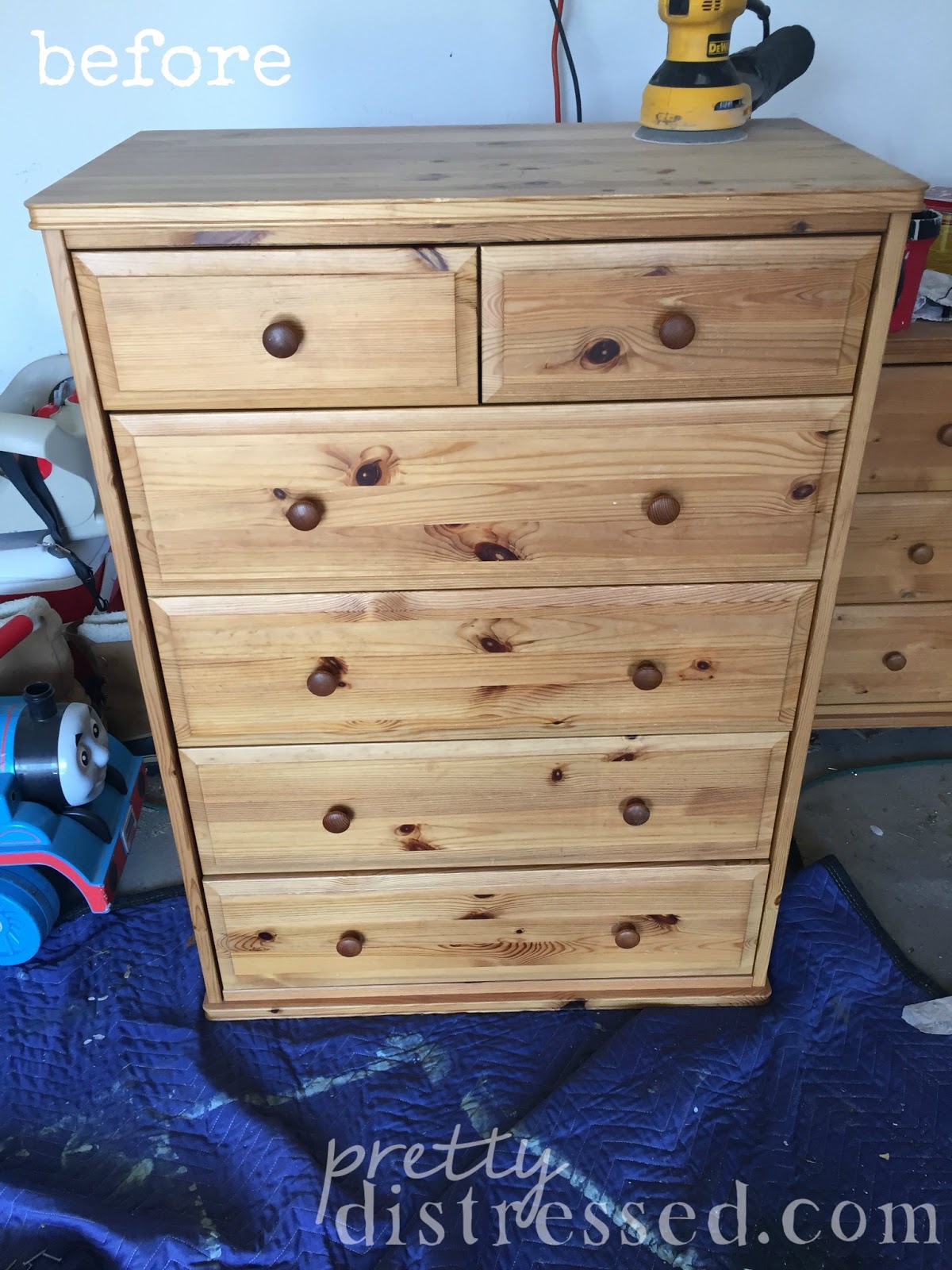 Pretty Distressed IKEA Dresser Meets Miss Mustard Seed