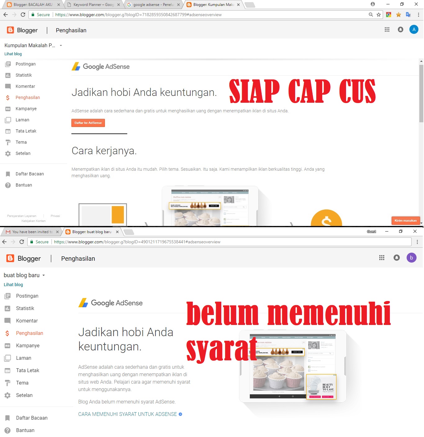 adsense dari blogger.com