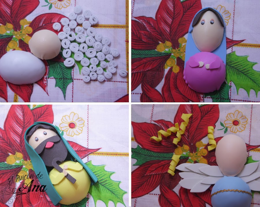 Corona navideña y Hot cakes de chocolate y vainilla