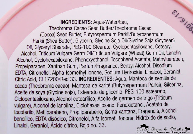 The Body Shop TBS Vitamin E Body Butter Ingredients Review Price Swatch India