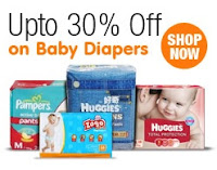 Diapers upto 30% off at Amazon India