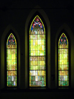Stained glass at CAC