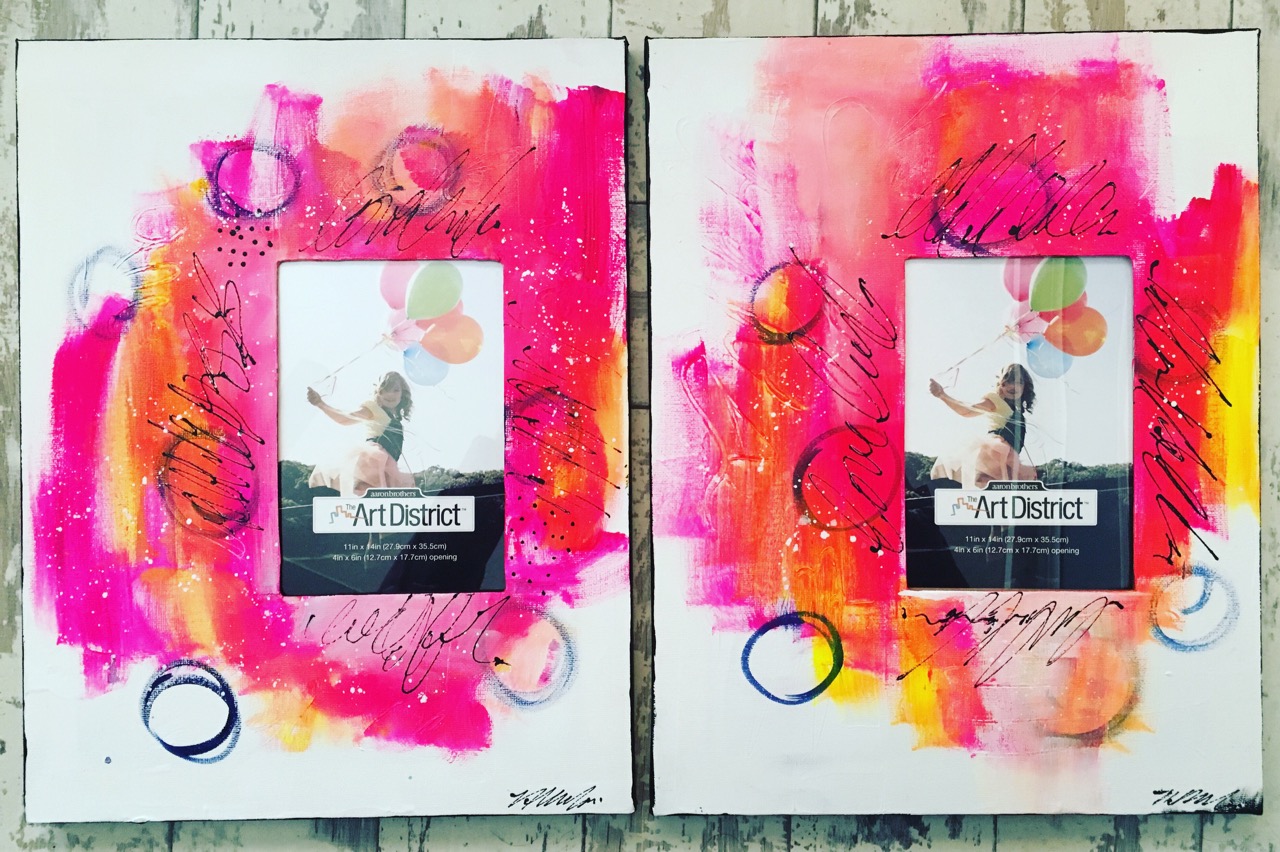 Made by Nicole Neon Canvas Picture Frames