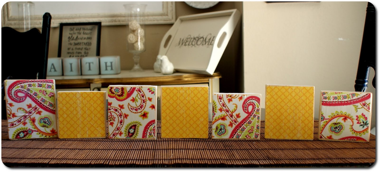 I Heart My Glue Gun: Personalized Letter Blocks