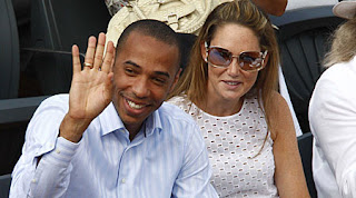 Thierry Henry with Wife Pics FOOTBALL STARS WALLPAPERS
