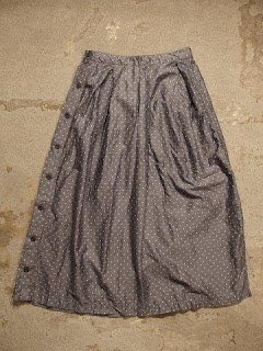 FWK by Engineered Garments "Tuck Skirt-Polka Dot Lawn"
