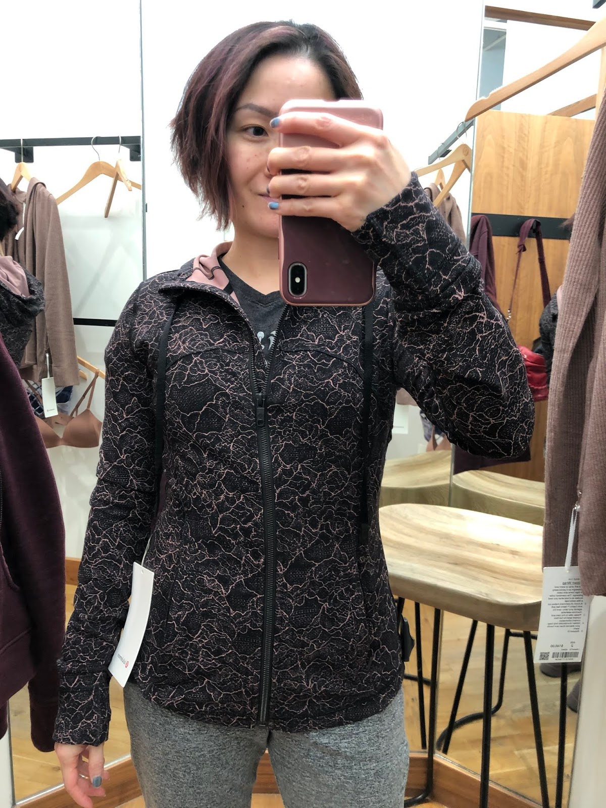 Store Try Ons Hooded Define Jacket Sundown Wrap