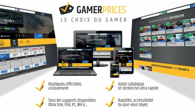 Gamerprices, le 1er comparateur de prix français de jeux vidéo
