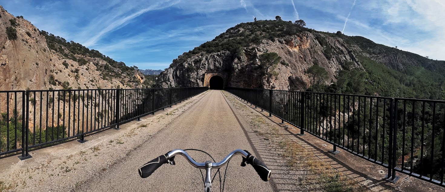 train track bicycle