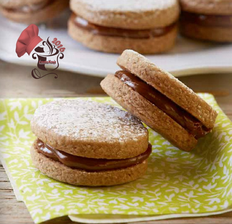 Alfajores rellenos de dulce de leche