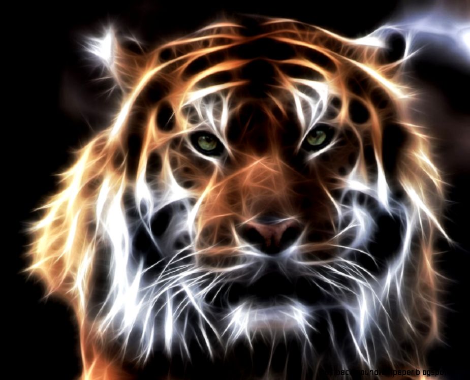 Fractal Tiger Face 5   Totem Talk