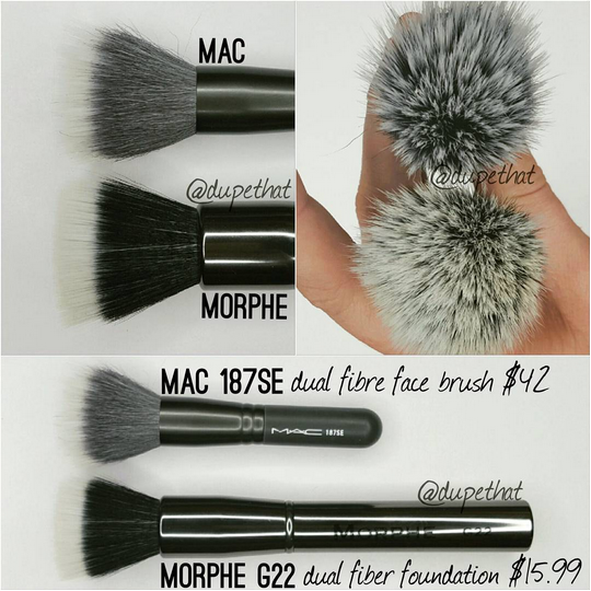 Dupethat MAC 187SE Dual Fibre Face Brush Dupes