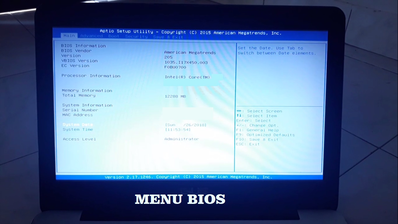 Биос экран 10. Samsung r450 BIOS menu. Меню биос. Версия BIOS. Главное меню биос.
