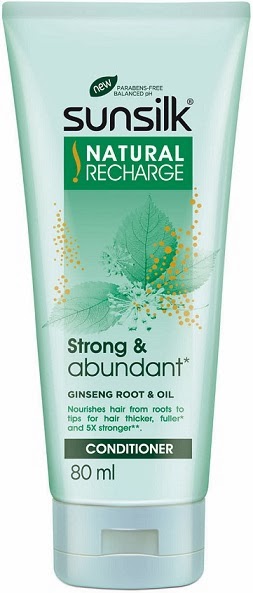 Sunsilk Natural Recharge Conditioner strong and abundant ginseng root  80ml