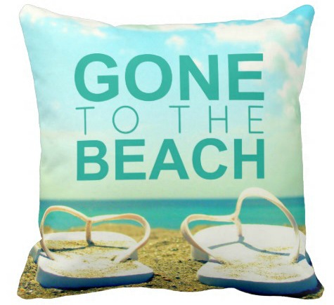 Gone to the Beach Pillow
