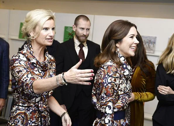 Crown Princess Mary and Danish fashion designer Lærke Andersen Danish designer Britt Sisseck olga dress