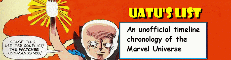 Uatu's List - An Unofficial Timeline Chronology of the Marvel Universe