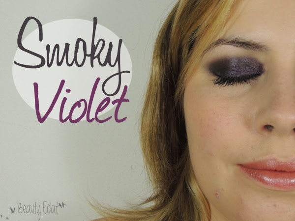 tutoriel maquillage smoky violet