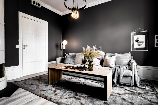 Observatoriegatan 7, An exciting blend of masculine atmosphere and dark tones