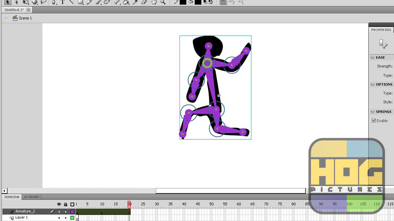 Cara Menggunakan Bone Tool Di Adobe Flash Untuk Animasi Hog