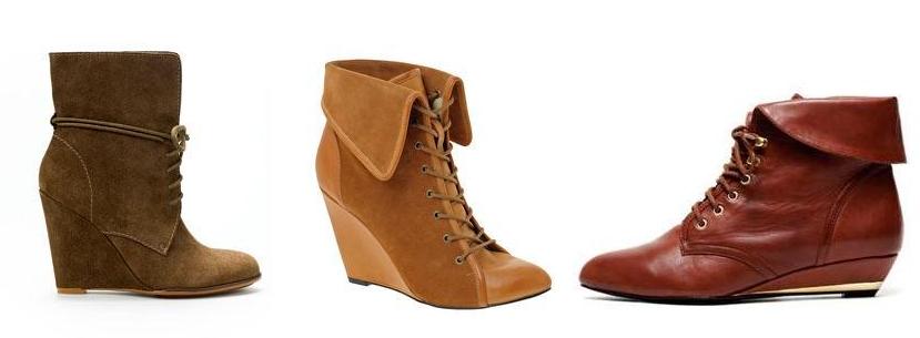 Botas de cuña | zapatos de moda