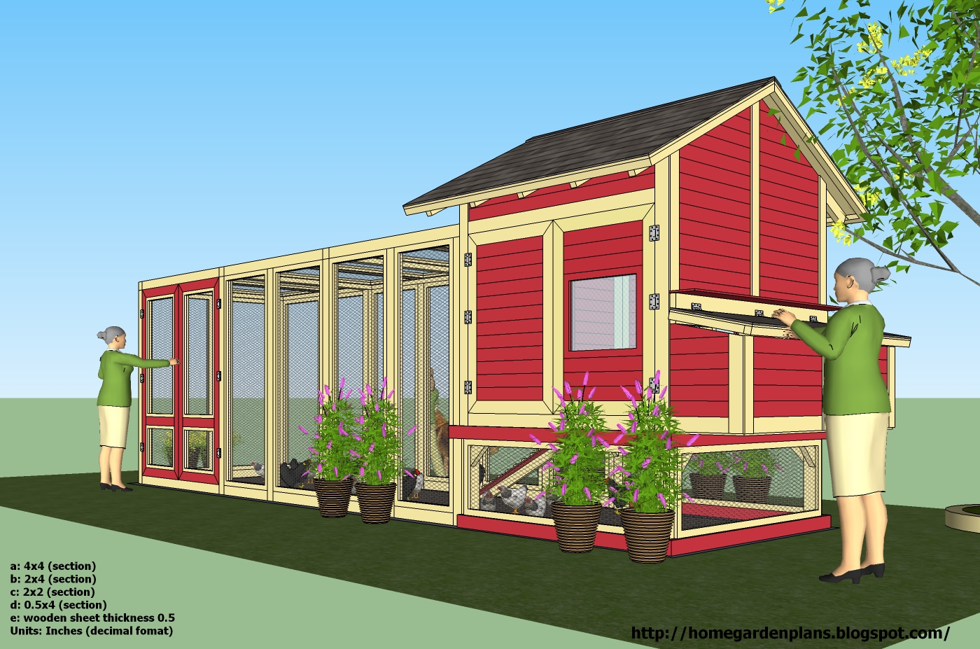 home garden plans: L102 - Chicken Coop Plans Construction ...