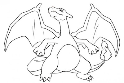 Charizard coloring page 2